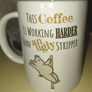 15oz Coffee Mug Humorous White Custom Made Hard Working Coffee